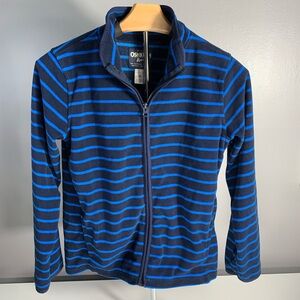 OshKosh B'Gosh Boys Blue Fleece Zip-Up Jacket- Size 14